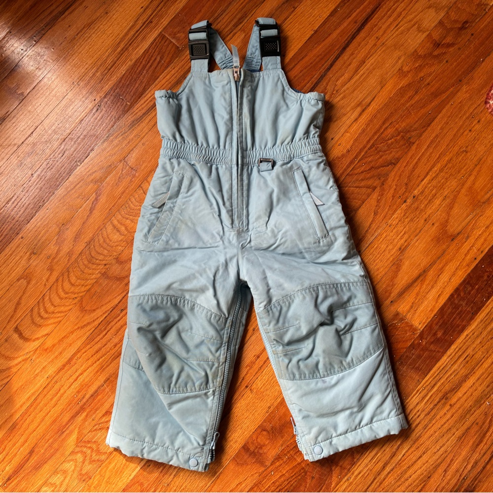 Lands' End Blue Snow Bib Overalls